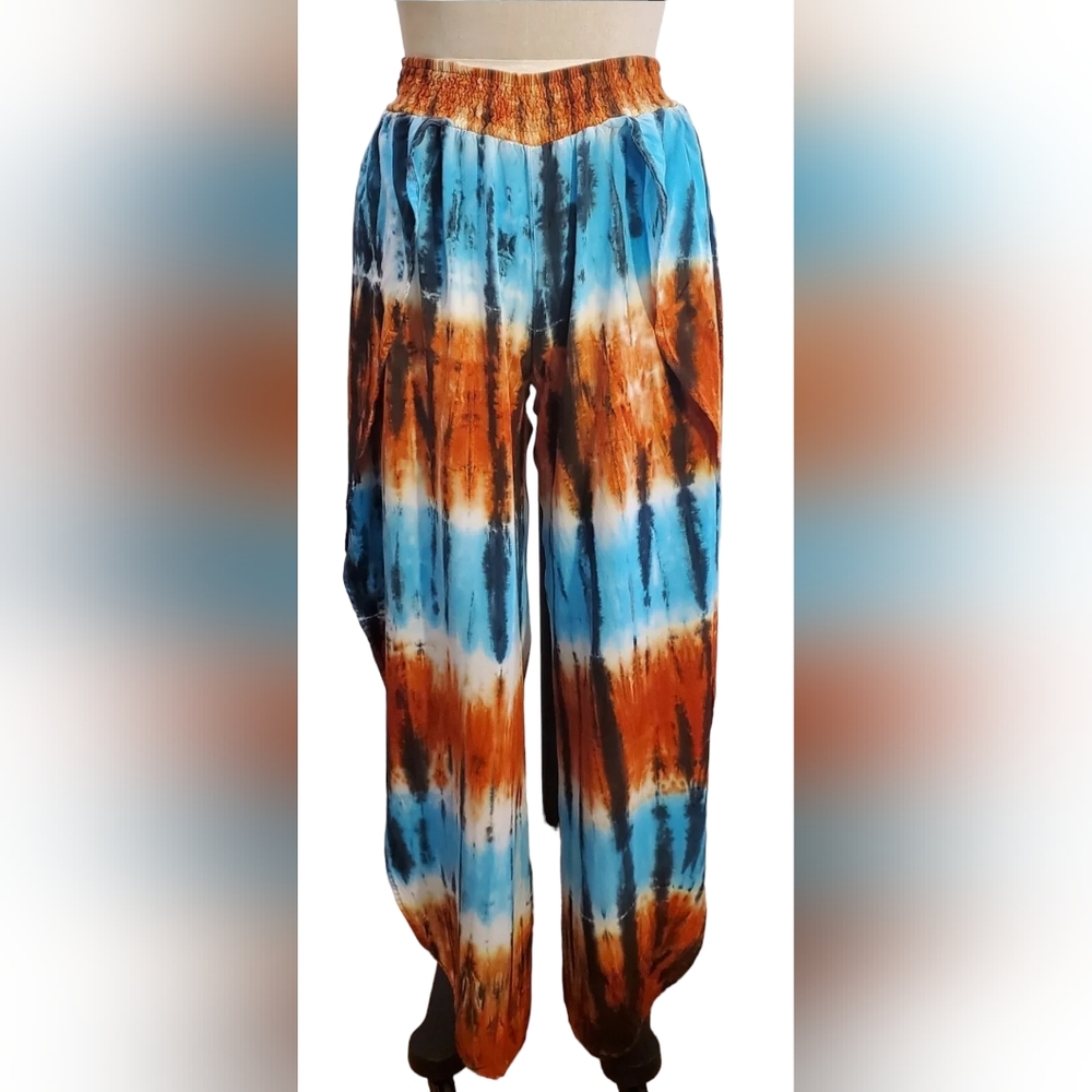 Uluwatu Hand Made Tie Dye Boho Festival‎ Pants Size S/M